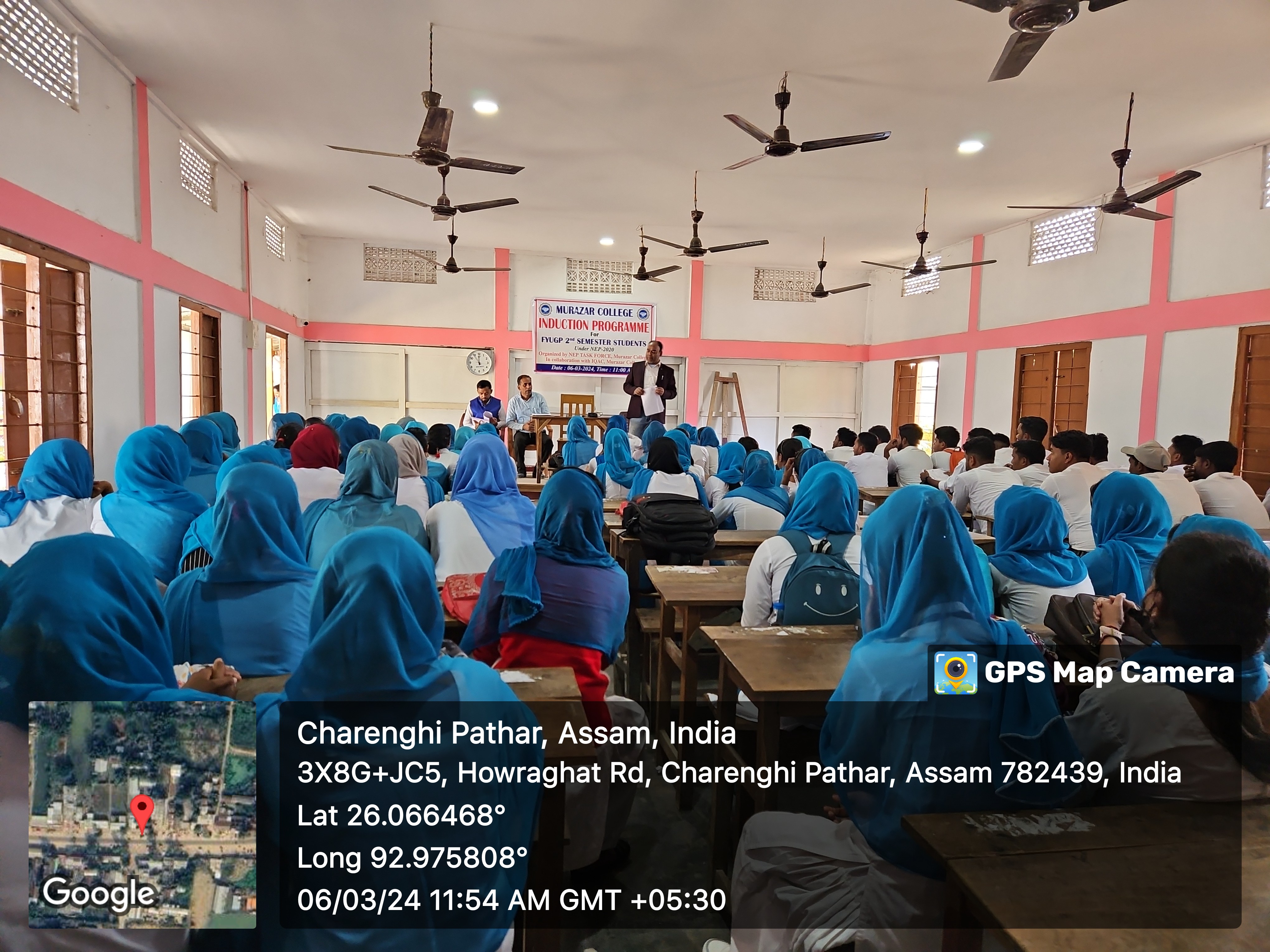 INDUCTION PROGRAM FOR FYUGP 2ND SEM STUDENTS BY PRINCIPAL ON 06.03.2024