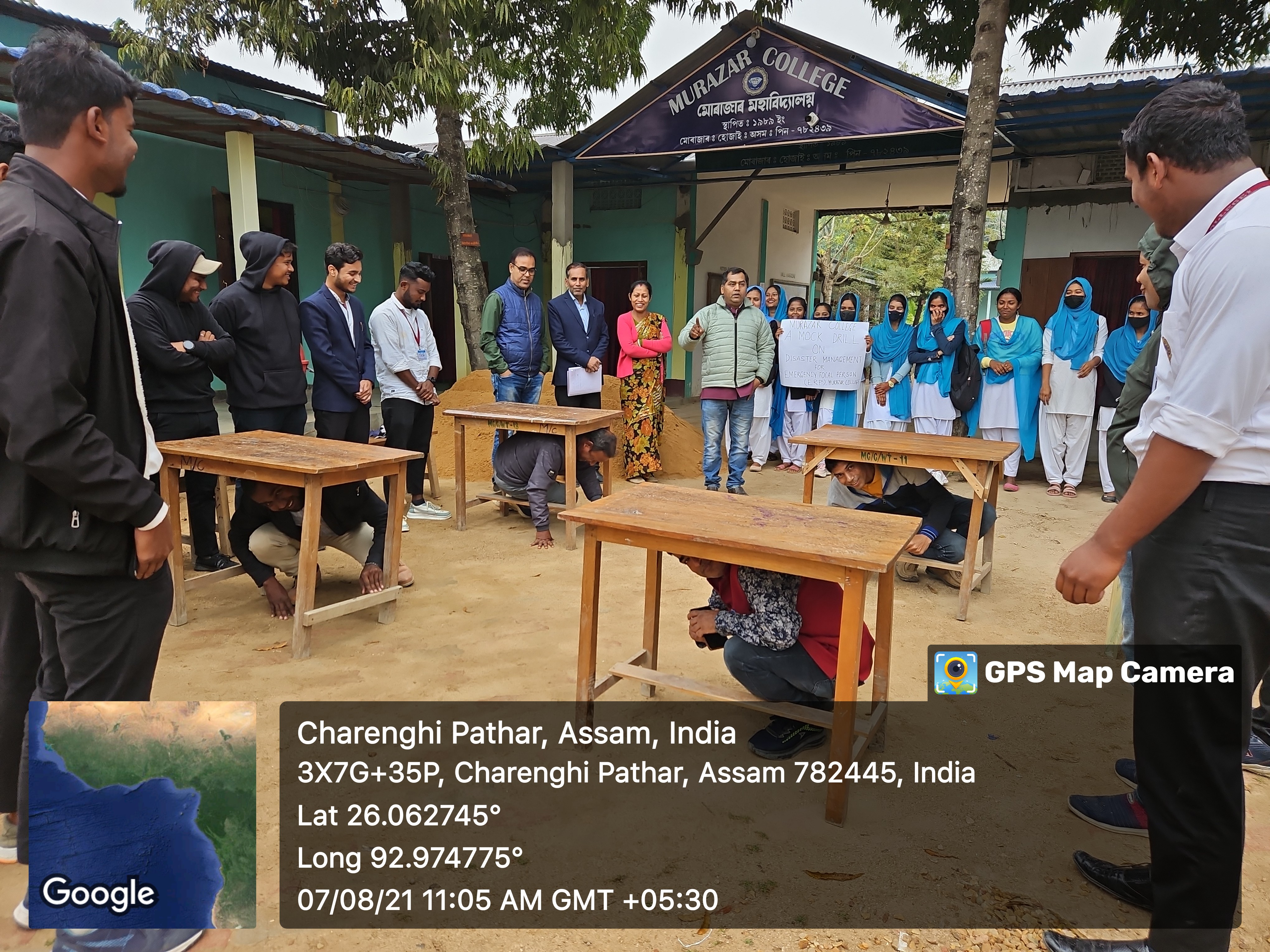 Mock drill on appropriate action during earth quake.  07.08.21 pic-2