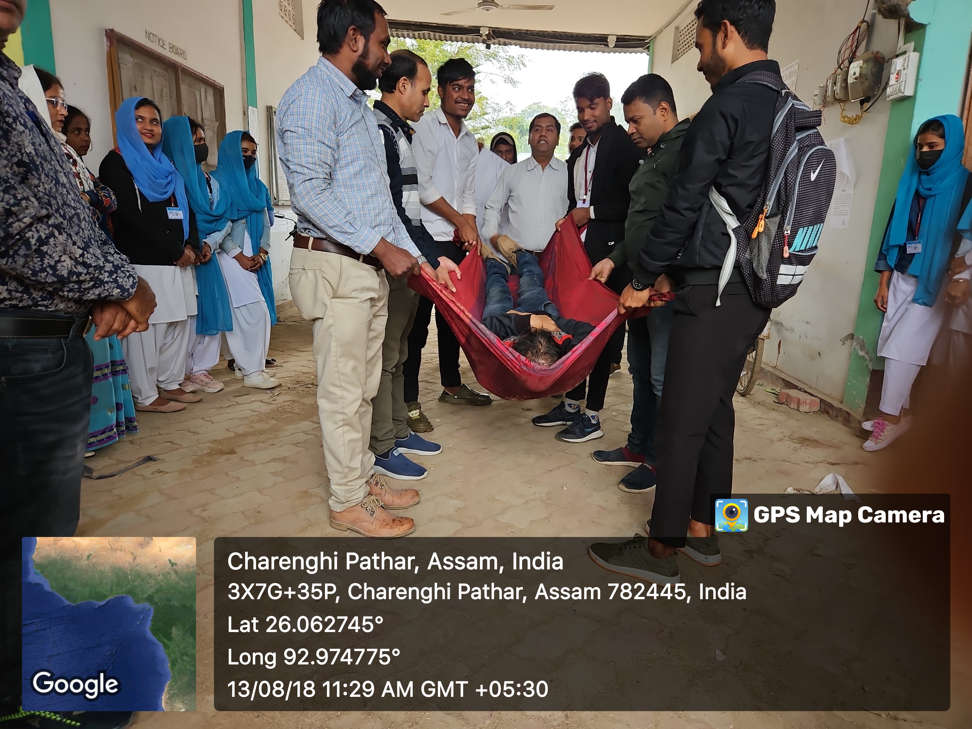 MOCK DRILL ON RESCUING FIRE BURNED VICTIMS ON 13.08.2018.
