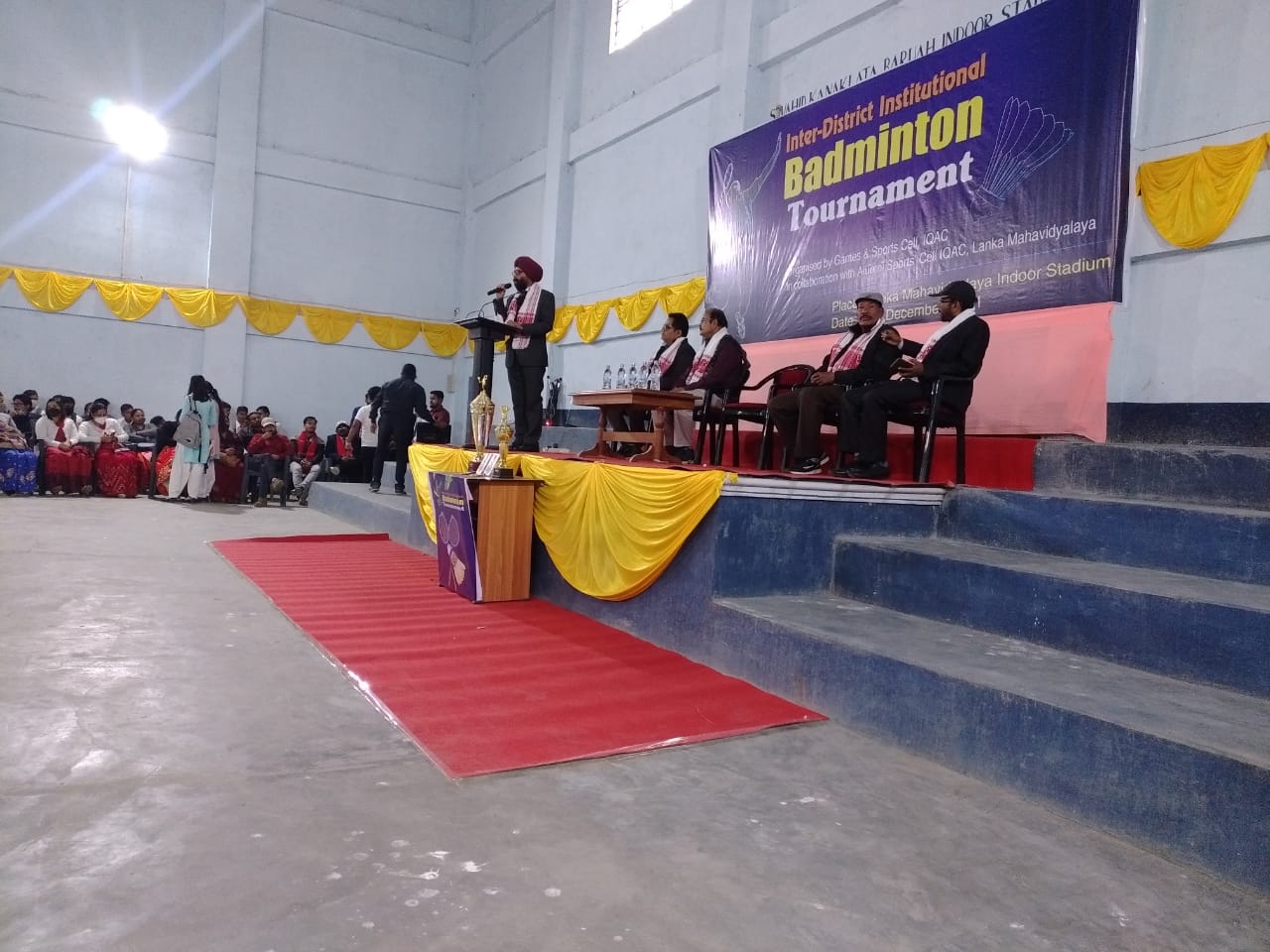 An Inter College Bedminton Competition held at Lanka College on 22.12.2021 Pic-2
