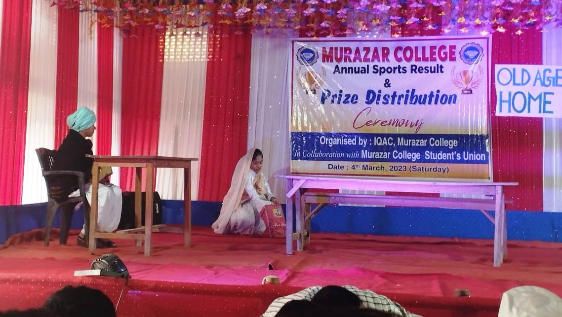 Students Performing drama on Annual Prize Distribution Program on dated- 04.03.2023